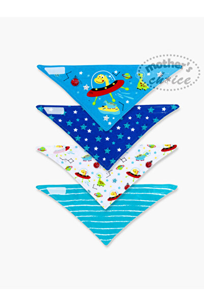 Mother's Choice By Styli Pack of 4 - Terry Back Bandana Bibs