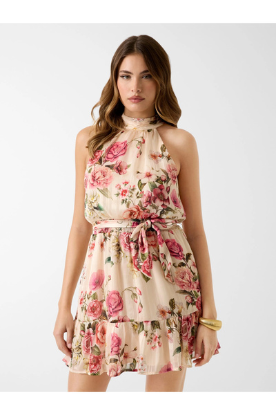 Guess Kolsuz Daniele Kadın Çok Renkli Elbise W6GKAEW2555-PMM9