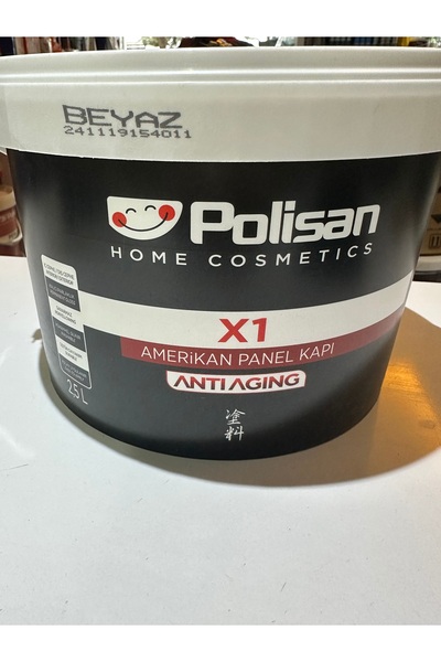 Polisan X1 Amerikan Kapı Boyası Su Bazlı Beyaz 2,5 lt