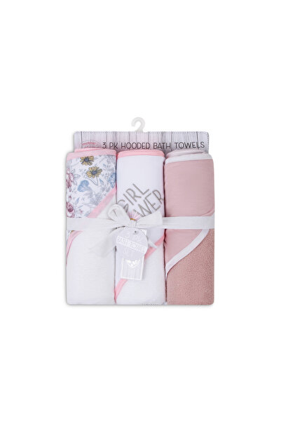 Mother's Choice By Styli Pack of 3 - Floral Print Soft Hooded Towel
