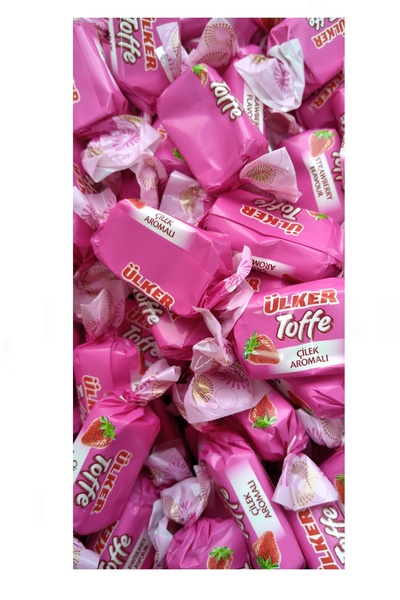 Ülker Toffe Strawberry Flavored Soft Candy 1 Kg.
