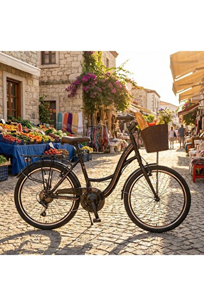 Ümit Bisiklet Ümit 2410 Alanya 21 Vites 24 Jant V Fren Kadın Bisikleti Siyah ...