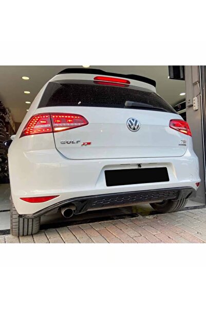 Tuning Vadisi Golf 7 Gti Arka Difüzör (Plastik) Piano Black 2012 2013 2014 20...