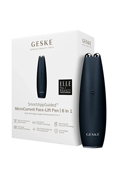 Geske MicroCurrent Face-Lift Pen 6 in 1 Dispozitiv Facial cu micro-curent Black