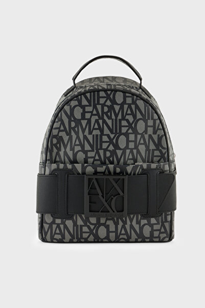 Armani Exchange Adjustable Shoulder Strap with Embossed Logo Backpack Sirt Ba...