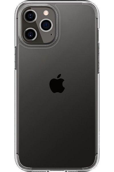 Spigen جراب كريستال هايبرد شفاف لهاتف آيفون 12 وآيفون 12 برو (6.1 بوصة)