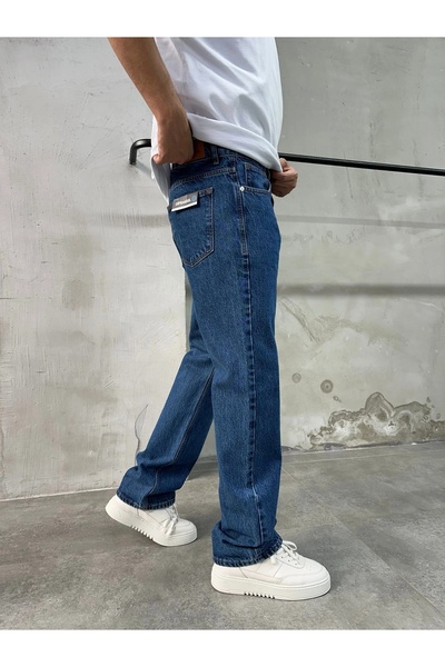 DIFRANSEL JEANS بنطلون فضفاض للرجال بتصميم ستريت وير
