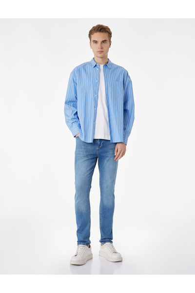 Koton Slim Fit Jean Trousers with Regular Waist Pockets - Brad Jean