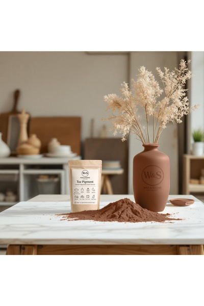 Wax&Stone ATELIER Kahverengi Toz Pigment (RAL 050 30 30) Taş Tozu Beton Alçı ...