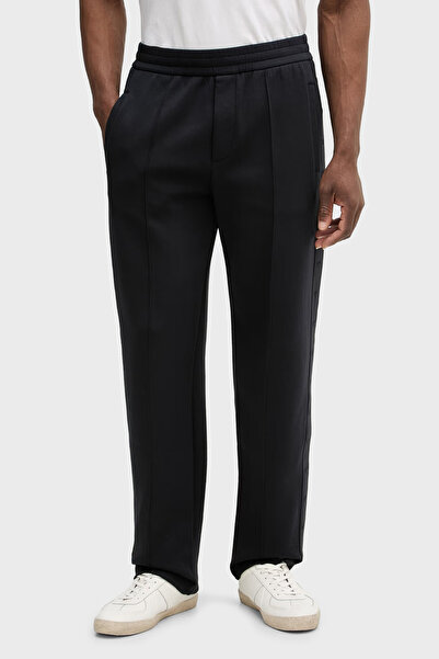 Emporio Armani Cotton Regular Fit Normal Waist Straight Leg Trousers Men's Pa...