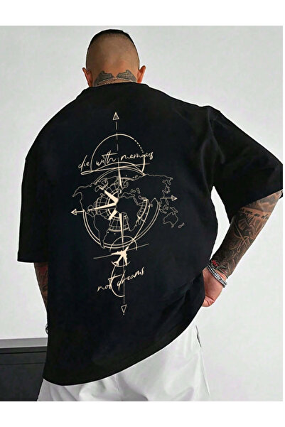Sırt Baskılı Oversize Erkek Tshirt
