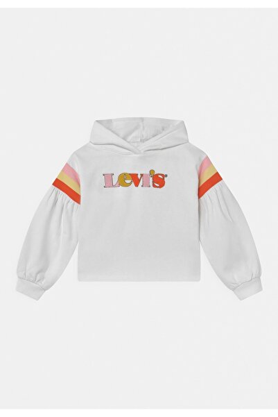 Levi's Kids Girls Rainbow cropped casual sweatshirt