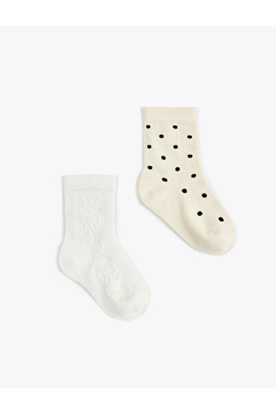 Koton Комплект от 2 чифта чорапи с памучен десен