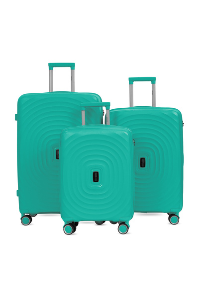 PARAJOHN 3-Piece Hardside Luggage Set – 10/20/30KG, 4-Wheel Lightweight Trave...