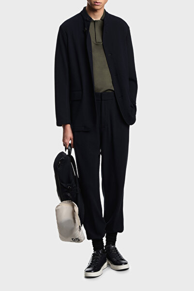 Emporio Armani Cotton Blend Regular Fit Buttoned Polo Men's Polo Em005492 Af2...