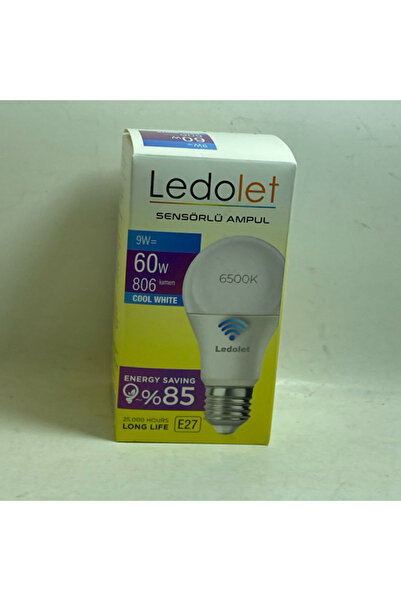 9 W HAREKET SENSÖRLÜ LED AMPUL BEYAZ 6500K E27 DUY GİRİŞLİ