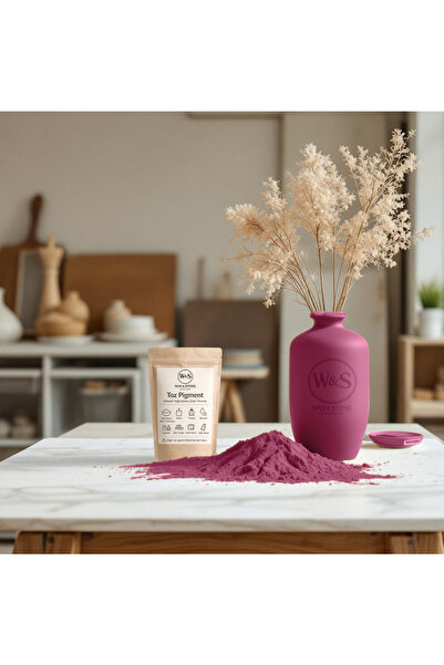 Wax&Stone ATELIER Pembe Toz Pigment (RAL 510-4) Taş Tozu Beton Alçı Epoksi Mu...