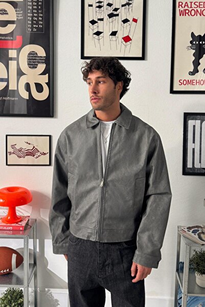 Flaw Wear Basic Leather Jacket