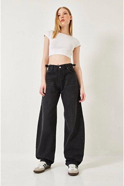 LA TUBA P'R'E'M'İ'U'M S'E'R'İ's'E's Women's High Waist Epaulet Detailed Side ...