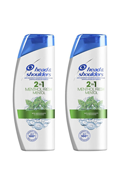 Head & Shoulders Set of 2 x Head&Shoulders Menthol 2-in-1 anti-dandruff shamp...