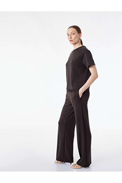 Koton Modal Kumaş Cepli Nervürlü Eşofman Altı