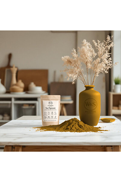 Wax&Stone ATELIER Sarı Toz Pigment (RAL 1006) Taş Tozu Beton Alçı Epoksi Mum ...