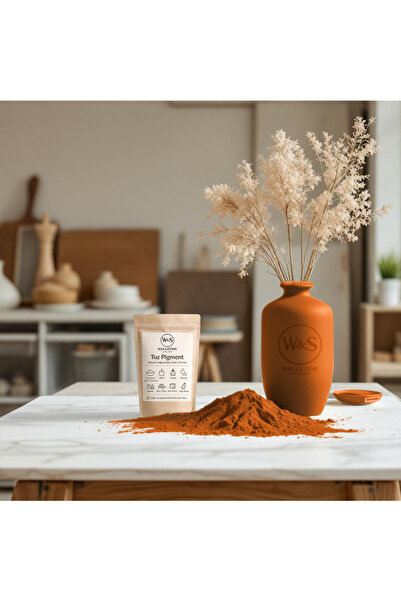 Wax&Stone ATELIER Turuncu Toz Pigment (RAL 2003) Taş Tozu Beton Alçı Epoksi M...