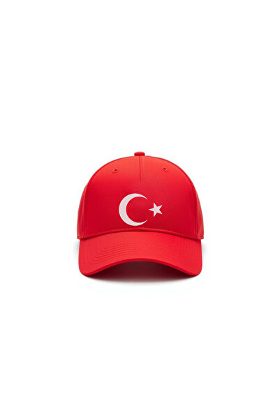 AYDESİGN Turkish Flag Moon Star Printed Red Boys Girls Kids Sports Hat Cap