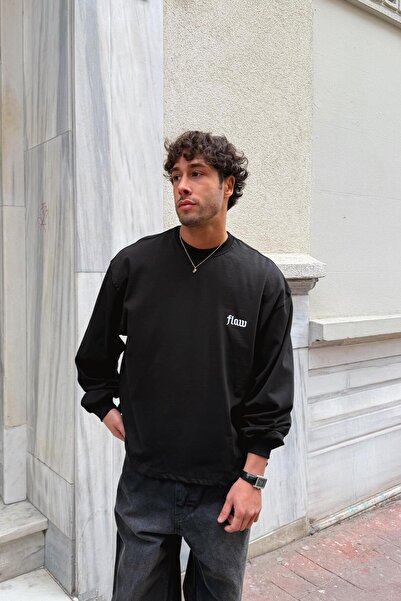 Flaw Wear Flaw Embroidered Long Sleeve T-Shirt