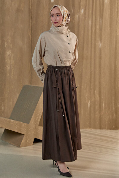 Setrms İpli Natural Pamuk Etek