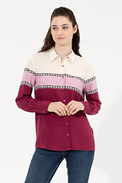 U.S. Polo Assn. Women's Pink Long Sleeve Shirt 50261135-Vr167