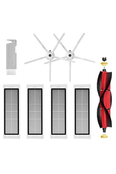 NO BRAND مناسب لمجموعة قطع الفرشاة الرئيسية/الفلتر/قماش المسح لروبوروك S5 ماك...