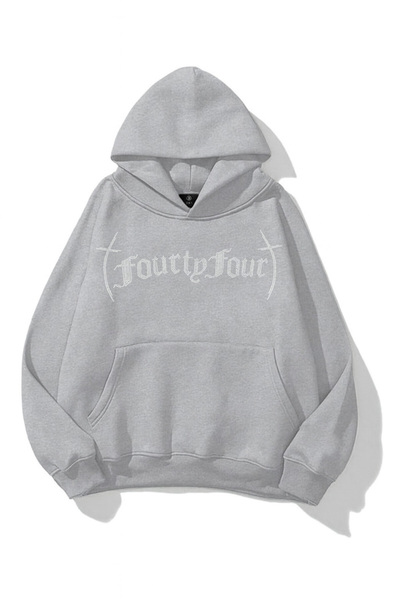 Flaubert -Unisex Lines Printed with Stones Furt Sweatshirt 3 Thread Count Com...