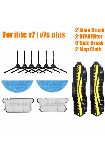 NO BRAND مناسب لمجموعة قطع غيار مكنسة الروبوت ilife v7 v7s v7s pro v7s Plus (...