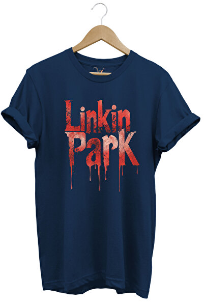 WİDİ Linkin Park Music Group Rock Metal Printed Punk Design Basic Regular Fit...