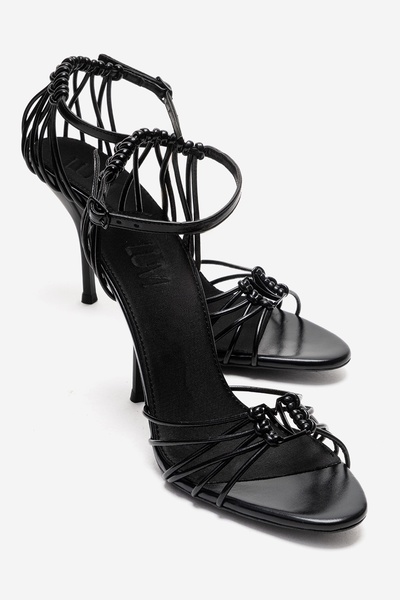 LuviShoes ARONA Femei Negre pantofi cu toc