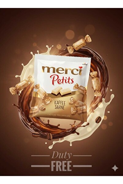 hijazigroup Merci Petits Kaffee Sahne Çikolata 125g – Kahve Kremalı Mini Çiko...
