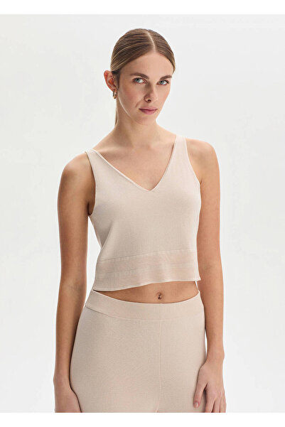 Knitss Natural Cotton Silk Blend Knitwear Top