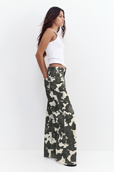 Pull & Bear İnek desenli baggy jean