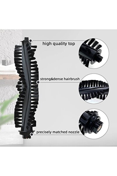 NO BRAND مناسب لاستبدال فرشاة الجانب لفلتر HEPA، ومناسب لقطع غيار مكنسة الروب...