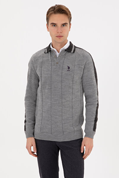 U.S. Polo Assn. Men's Gray Sweater 50315043-Vr024