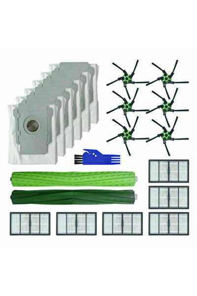 NO BRAND مناسب لفرشاة رئيسية وفلتر HEPA حقيبة غبار مكنسة iRobot Roomba S9/S9 ...