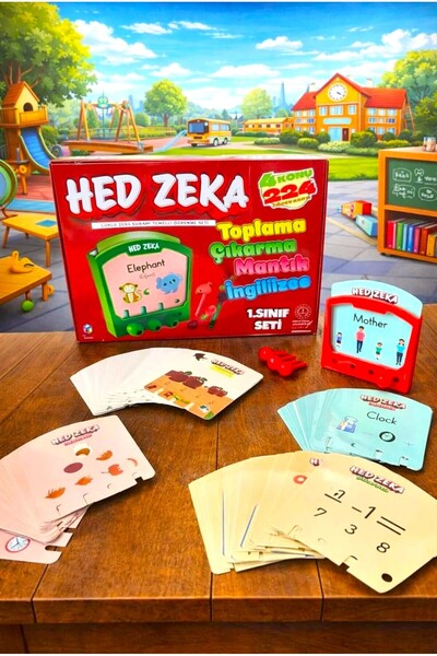 Pufline Hed Zeka Birinci Sınıf Mantık, Matematik, Çarpma, İngilizce 224 Görev...