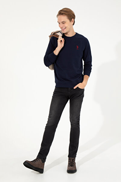 U.S. Polo Assn. Men's Navy Blue Basic Sweatshirt 50253181-Vr033