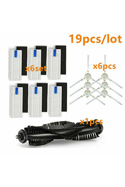 NO BRAND قطع غيار مكنسة كهربائية 360 S6 Sweeper: فرشاة رئيسية/جانبية، فلتر، م...