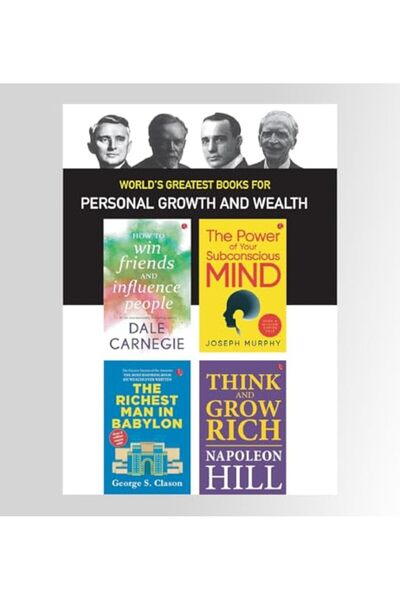 Rupa & Co أفضل كتب العالم للنمو الشخصي والثروة (مجموعة من 4 كتب)