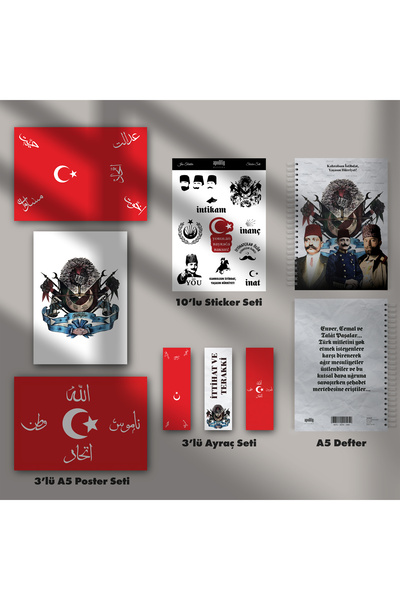 🟥 İttihat ve Terakki Ruhu – Özel Tasarım Koleksiyon Seti