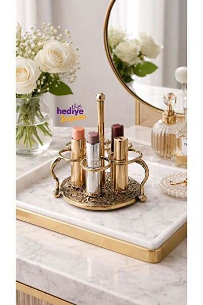 hediye Brass Casting Makeup Organizer Luxury Gift Box Decoration