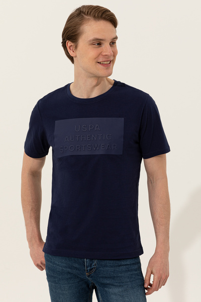 U.S. Polo Assn. Men's Navy Blue Crew Neck T-Shirt 50248581-Vr033