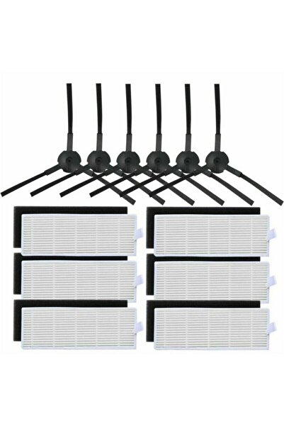 NO BRAND مناسب لاستبدال فرشاة الجانب لفلتر HEPA، ومناسب لقطع غيار مكنسة الروب...